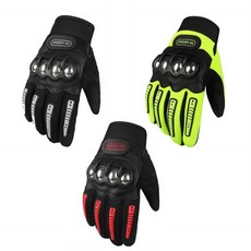 보드장갑 오토바이 배달 라이더 스마트 터치 바이크 겨울 장갑, 형광그린