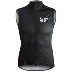 BAISKY 自行車衣 雙拉鍊 防風背心 男款 BK 黑, 1個, 男背心【L】