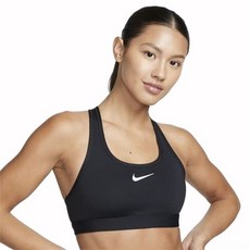 국내매장판 나이키 NIKE 브랜드관 여성 스우시 미디엄 서포트 패드 스포츠 브라 DX6822-010 209598