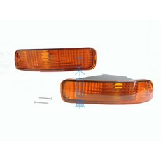 適用HONDA INTEGRA 後期 93-95年 副廠黃色保桿燈 一對, 1個