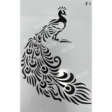 ST-B50-0045 型染版(Stencil) - 蝶古巴特DIY簍空模板，塗鴉繪畫模版，輕鬆打造獨特風格, 1個, B50-0045