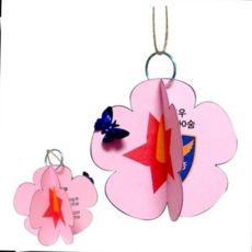 [하늘다원]무궁화이야기모빌만들기/6매, 본상품