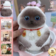 고양이스퀴시 1kg 모찌 뚱냥이 피규어 쫀득 말랑 촉감, S