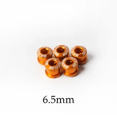 자전거 체인링 BUCKLOS-4 개 5 체인 링 볼트 6.5mm 8.5mm 자전거 휠 나사 알루미늄 합금 플레이트 싱글/더블 크랭크 세트 체인링, 02 5PC 6.5mm-Gold