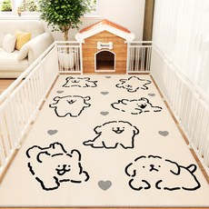 에스이스타 강아지미끄럼방지장판, 1개, 해피 큐트 퍼피 KA A