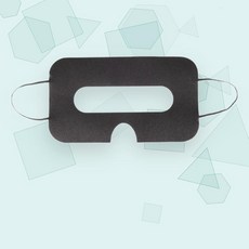 공유 VR 헤드셋 위생 커버 부직포 마스크 라이너 통기성 페이스 접촉 레이어 데모 교체 가능 100개입, 검은, 흑색의, 100개, 4NB1407064_ZHL