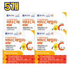종근당 비타씨 패밀리 레몬맛 32g, 20정, 5개