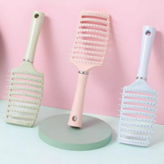 레드에셋 엉키지않는 헤어 빗 엉킴방지 브러쉬 1+1+1, 1개, 블루+그린+핑크