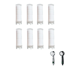 퓨어퍼스트 LCD 샤워기 필터 리필, 무향, 8개