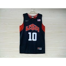 NBA 미국 드림팀 10번 코비 빈 브라이언트 유니폼 농구 상의