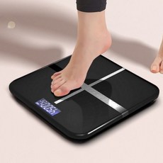 디지털 체중계 가정용 몸무게 측정 강화유리 평면 바닥저울 기본형 일상사용 체중관리 제품, 화이트