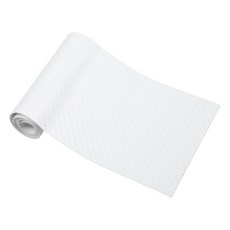 INFINAUTO 화이트 탄소 섬유 패턴 보호 자동차 랩 필름 0.1m(0.3피트) x 1.5m(5피트) 외부 내부 비닐 커버 5.5mil PVC 1개 범용 317290