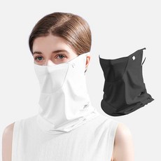 GOLOV.EJOY Ritz J 1+1 防曬網眼面罩, 白色+黑色