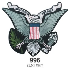 와펜 DIY 자수 패치 와펜모음 열부착식와펜, 1개, 와펜 패치 996번