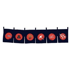주방 이자카야 일식집 커튼 헤드 천 가림막 노렌, F. 길조, I. 너비220-높이40cm