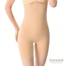 Cavensi 記憶軟骨高腰束腰褲 大尺碼薄款收腹褲 110公斤可穿 親膚裸色 3XL