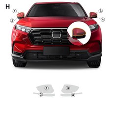CR CRV 2025 2026 차량 도어 삼각형 스크래치 방지 PPF 라이트 투명 보호 필름 소재, arview rror, With tools