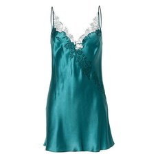 카린길슨 V넥 실크 나이트 드레스