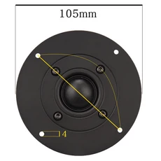 HIFIDIY LIVE 4~4.5인치 트위터 스피커 유닛 블랙 실크 멤브레인 4/8OHM 30W AT레블 B1S 95/100/103/104/10, 02 8 OHM, 06 B1S-105