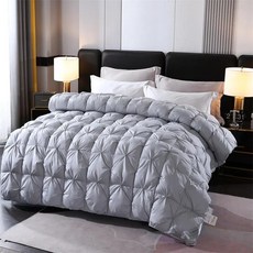 신형 전면 트위스트 다운 이불 흰 겨울 사계절 보온 오리털 심 성급 호텔, 200x230cm(4.5kg), 1. 라이트 그레이 / K. 200x230cm(4...