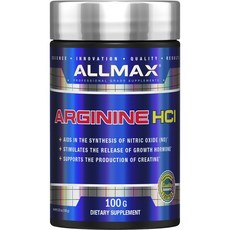 ALLMAX 精胺酸鹽酸鹽, 1罐, 100g