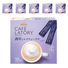 AGF Blendy Cafe Latory濃厚奶茶隨身包, 11g, 18條, 6盒