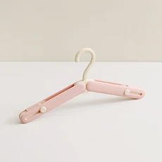 휴대용 접이식 여행용 옷걸이 공간 절약형 튼튼하고 미끄럼 방지 호텔 기숙사 가정용 다양한 색상의 플라스, 01 B-pink