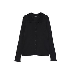 세븐티 골지 버튼 가디건