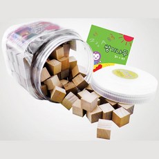 고급형 수학수업 쌓기놀이 나무교구 100pcs 우드토이 나무블럭 유치원교구 유치원, 1개