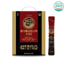 개성인삼농협 6년근 왕가홍삼정스틱100 10g X 100포, 100개