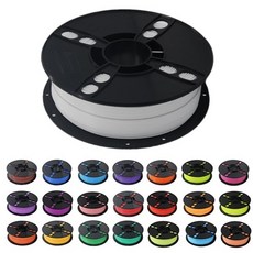 고품질 필라멘트 (PLA) 1kg 3D프린터 가제트 3D펜 40색 정품 필라멘트, 흰색-1개입