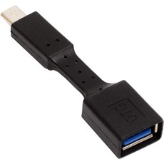 오디오 팬 OTG 어댑터 케이블 마이크로 USB-USB-A 약 7cm 호스트 어댑터 블랙