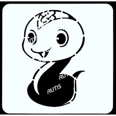 RUTIS 簍空模板 繪畫模版 塗鴉模版 蝶古巴特diy, 1個, ST-CU1-0126