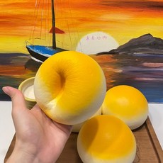 빵모양 인테리어 장난감 말랑이 베이커리 디자인 스퀴시 스트레스 해소템 귀여운쿠션, 왕쯔(Wangzi)대찐빵