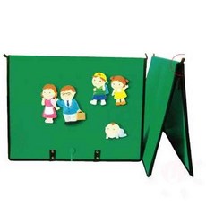 삼안 삼각자료판 대 지퍼 초록 부직포보드 휴대용보드판 이동형게시판 부직포게시판