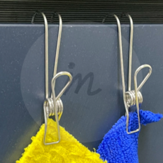 꿀이맘 행주걸이 스텐집게고리