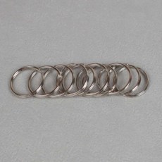 요비월드 실버 카드링 10p 2.5cm 토이키링 가방연결고리 링고리