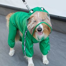 寵物貓咪狗狗防水雨衣戶外出雨具用品衣服, 1個, 296款雨衣綠青蛙四腳衣, 背長20cm 0.5-1.5公斤寵物