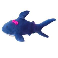 Sunjam 蜂蜜泡泡鯊魚系列身體抱枕, 海軍藍