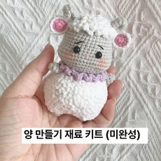 12간지 DIY 뜨개인형 키트 쪼꼬미 수제인형, 양 재료 패키지 2개, 1개