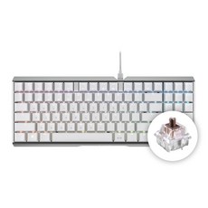 CHERRY 체리 키보드 MX BOARD 3.0S TKL RGB 기계식 유선 텐키리스 게이밍 키보드 (4종 축 선택) / 공식 판매점, 갈축, G80-3877-갈축, 화이트