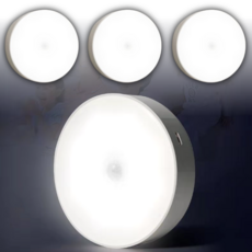 1+1+1 생활반점 스마트 자동점등 충전형 슬림 무선 led 센서등, 1개, 클린화이트