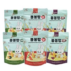 오늘도 유기농 아기과자 봉봉팝 혼합세트, 2세트, 75g, 혼합맛(사과당근/단호박/자색고구마)
