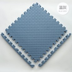 沛大旗艦店 厚巧拼地墊 30*30 爬行墊 附邊條, 藍灰 熱銷中, 1個