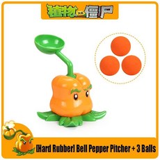 재미있는 식물 좀비 하드 글루 피슈터 개틀링 해바라기 액션 피규어 모델 인형 슈팅 선물, 32. 33, 1개