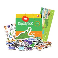 자석놀이 자석교구 자석퍼즐 아리아띠 스토리텔링보드 동물 (동영상참조), 1개