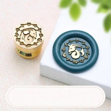 왁스 실링 스탬프 초대장 별자리 엠보싱 1개, 12 Capricornus