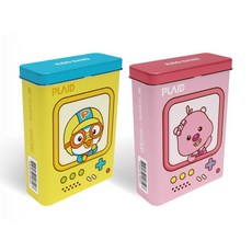 뽀로로밴드 틴케이스 2종(Yellow+Pink), 2, 30개입