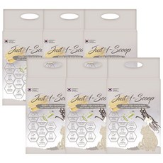 한삽뚝딱 고양이 두부모래 8L 1.5mm 극세사입자 고운입자 진공포장, 바닐라향, 6개