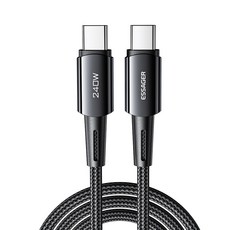 Essager PD 240W USB C-C타입 초고속 충전 케이블 1m 회색 1개